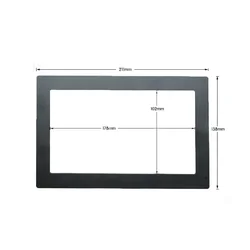Car Frames Decal Universal 2DIN Auto Radio Car Player Decorative Frame Panel Accessories Plastic 178x102mm