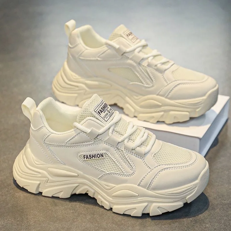 Men's Casual Platform Sneakers Designer New Lace-Up Breathable Running Shoes Versatile Men Tennis Sports Shoes Zapatillas Hombre