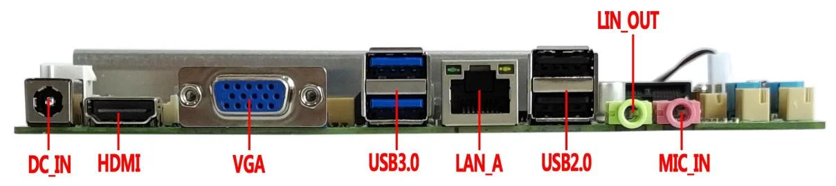Embedded Industrial BGA1168 Motherboard QM9500H 5th Gen 5300U 5350U 5500U 5550U 5557U 5600U 5650U CPU 2LAN 6COM 6USB Ports