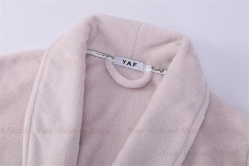 المرأة الدافئة المرجان المخملية كيمونو ثوب امتصاص الماء روب استحمام الذكور عشاق دش ملابس المنزل 2025 الخريف الشتاء ملابس خاصة جديدة