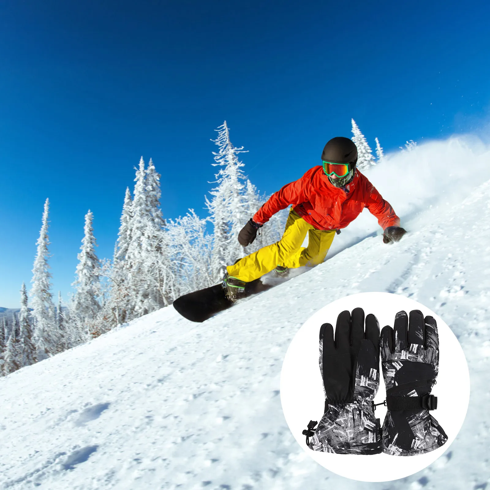 

Warm Winter Pongee Material Adjustable Wrist Cycling Skiing Outdoor Sports Lightweight Comfortable Winter Skiing Waterproof