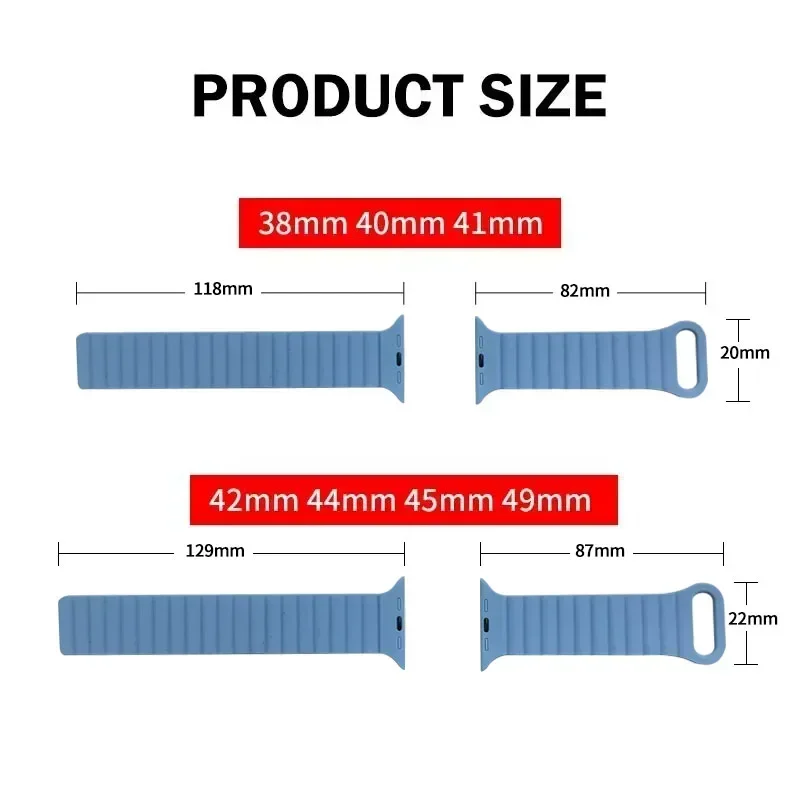 Magnetic Strap For Apple Watch Bands 45mm 38mm 49mm 40mm 42mm 41mm Silicone Sport Bracelet iWatch Series ultra 9 6 5 7 8 se 46mm image 6