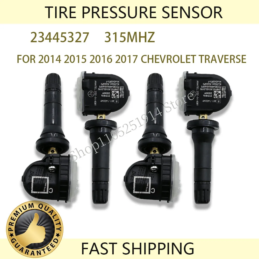 TIRE AIR PRESSURE SENSOR 23445327 TMPS FOR 2014 2015 2016 2017 CHEVROLET TRAVERSE 315MHz TIRE PRESSURE SENSOR TPMS CHEVROLET