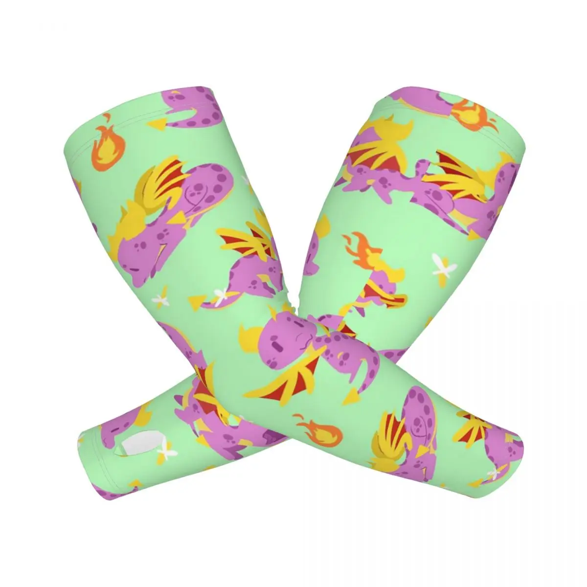 

Spyro Pattern (11) уличные рукава для защиты от солнца и ультрафиолета, летние рукава из ледяного шелка для езды на велосипеде с татуировкой