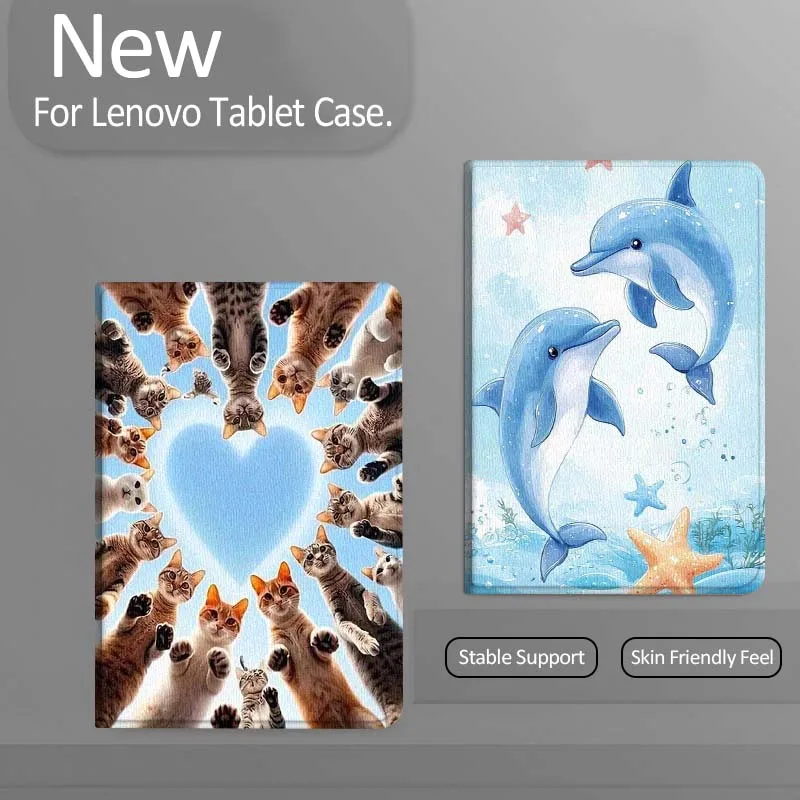 

Starfish Cat Shark Cartoon Gift For Xiaoxin Lenovo Tab Pad K11 K10 M10 P11 3rd Plus Pro Legion Y700 Y900 Gen4 2 Tablet Case