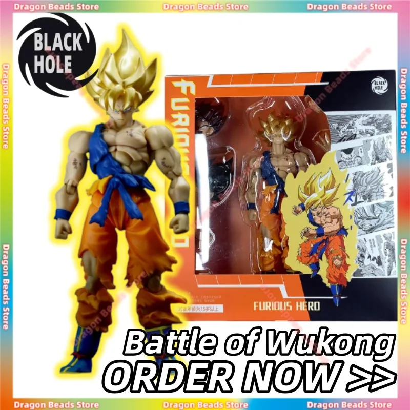 

【24-часовая доставка】BLACKHOLE Dragon Ball SHF [Angry Hero] Battle of The Lost Wukong 1/12 Фигурка Подарочная коллекция фигурок