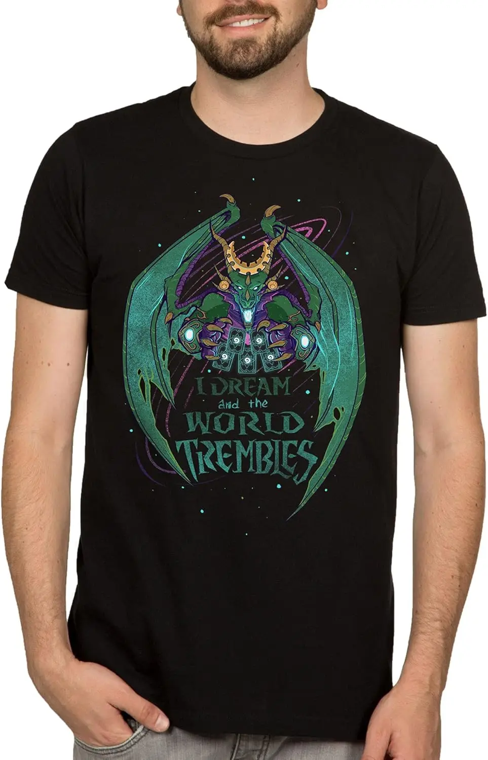 JINX Hearthstone I Dream and The World Trembles Men's Gamer Graphic T-Shirt