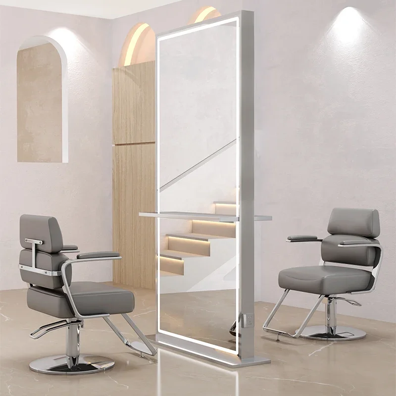 mirror hairdresser mirror table single and double-sided mirror