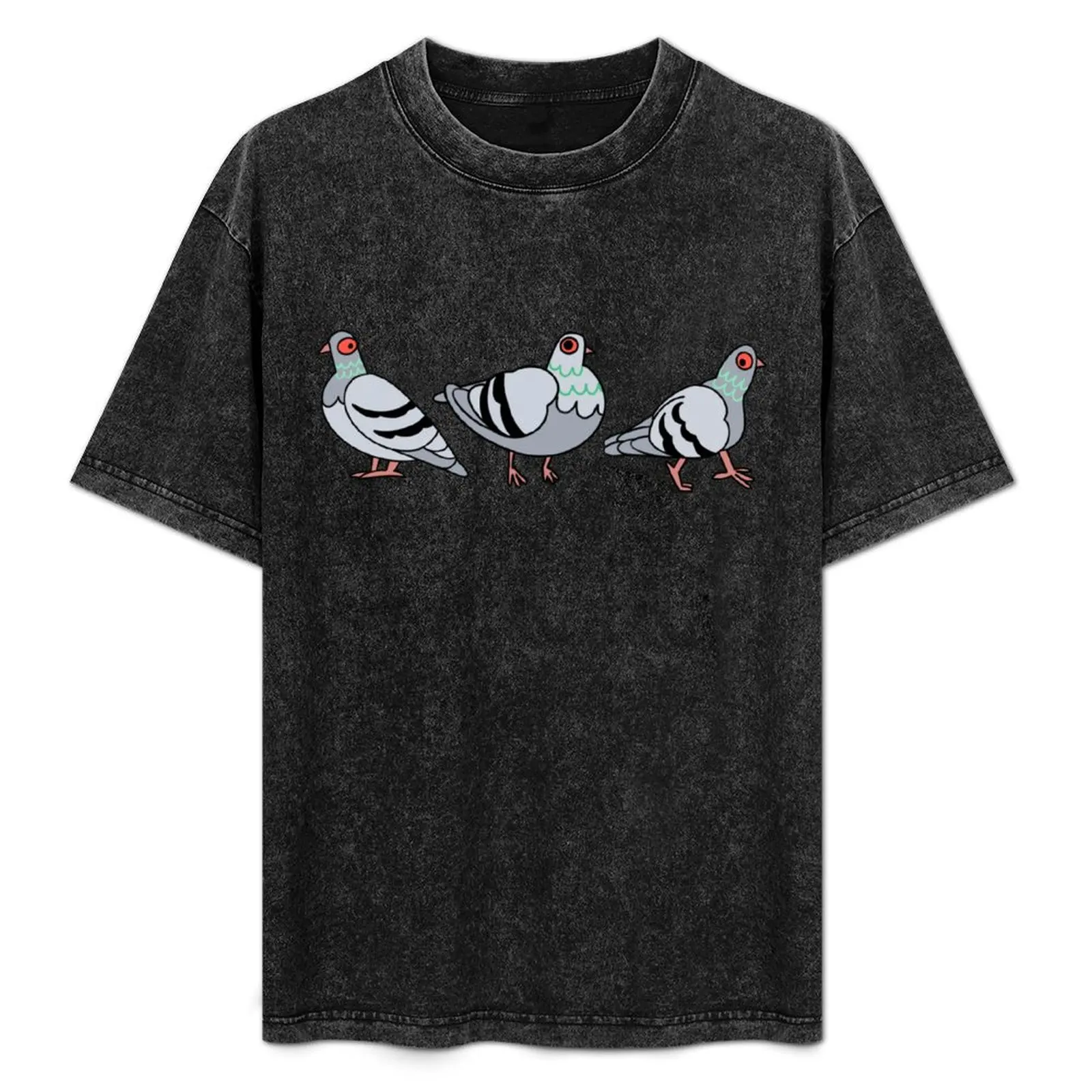 

Pigeons T-Shirt funny t shirts man printed t shirts for man t shirt men 100% cotton luxury brand man shirt luxury T-Shirt
