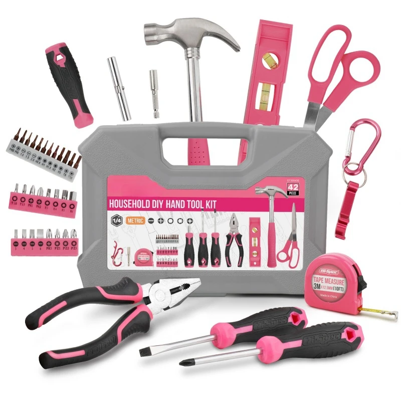 42pcs-Set Multifunctional General household tools set Home Kit All Purpose With Storage Box Used to Car repair And home Repair