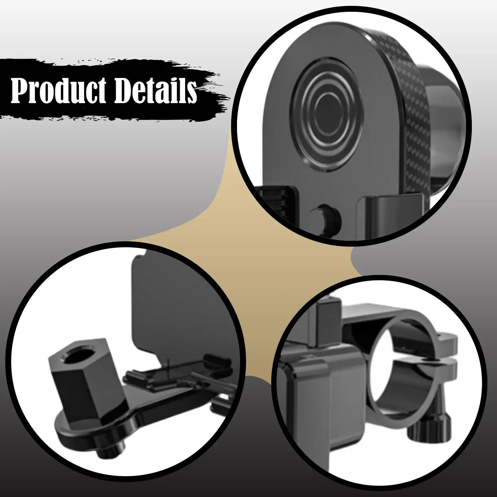 

Bike Phone Holder, IP44 Waterproof Phone Stand Mount, Handlebar Accessories for Bicycle