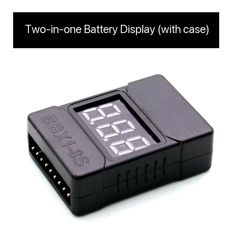 Probador de Voltaje de Batería Lipo BX100 1-8S/ Alarma de Bajo Voltaje/ Verificador de Voltaje de Batería con Altavoces Dobles para Batería Lipo Rc