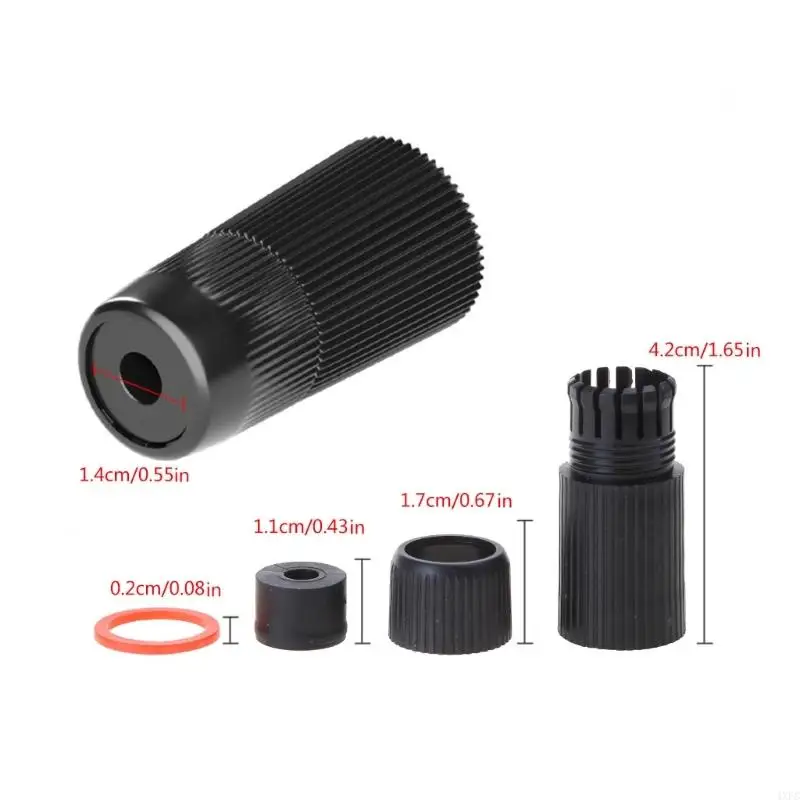 5 ชิ้นสีขาวสีดํา RJ45 กันน้ํา Connector Cap Protector สําหรับเครือข่ายกลางแจ้งสําหรับ Poe กล้อง IP Pigtail สาย IP กล้อง