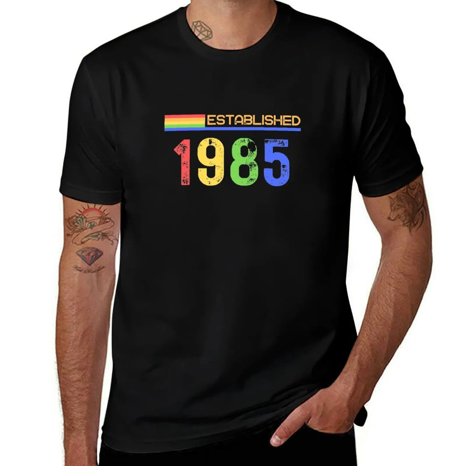 

Established 1985 T-Shirt anime t shirts boys whites blanks tee shirts for men