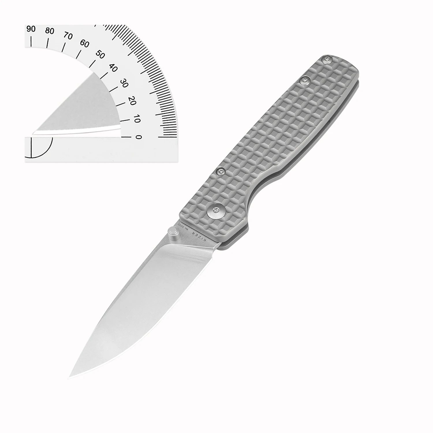 Kizer Titanium Knife Ki4605A1 Original XL 2023 New S35VN Blade Outdoor Folding EDC Knife Useful Hand Tools