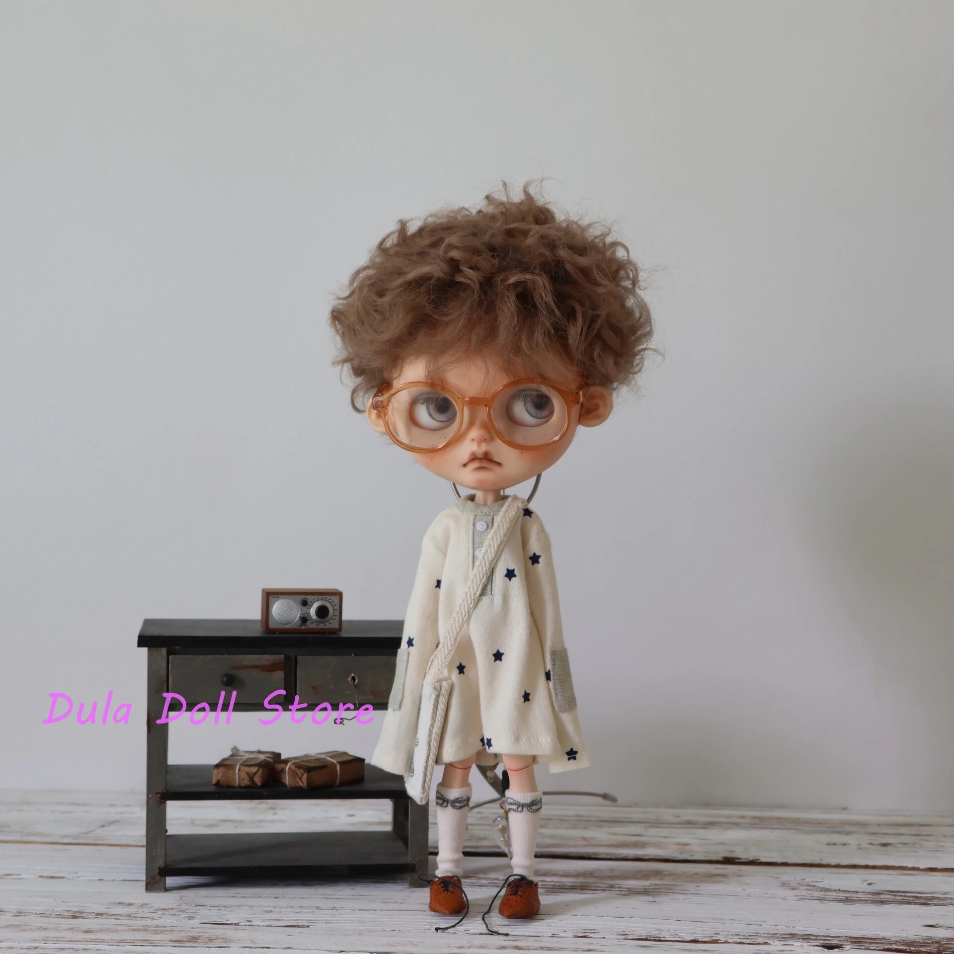 

2026 Dula Doll Clothes for Blythe Landoudou Landazz ob24 ob22 Licca 1/6 Doll Star T-shirt long dress