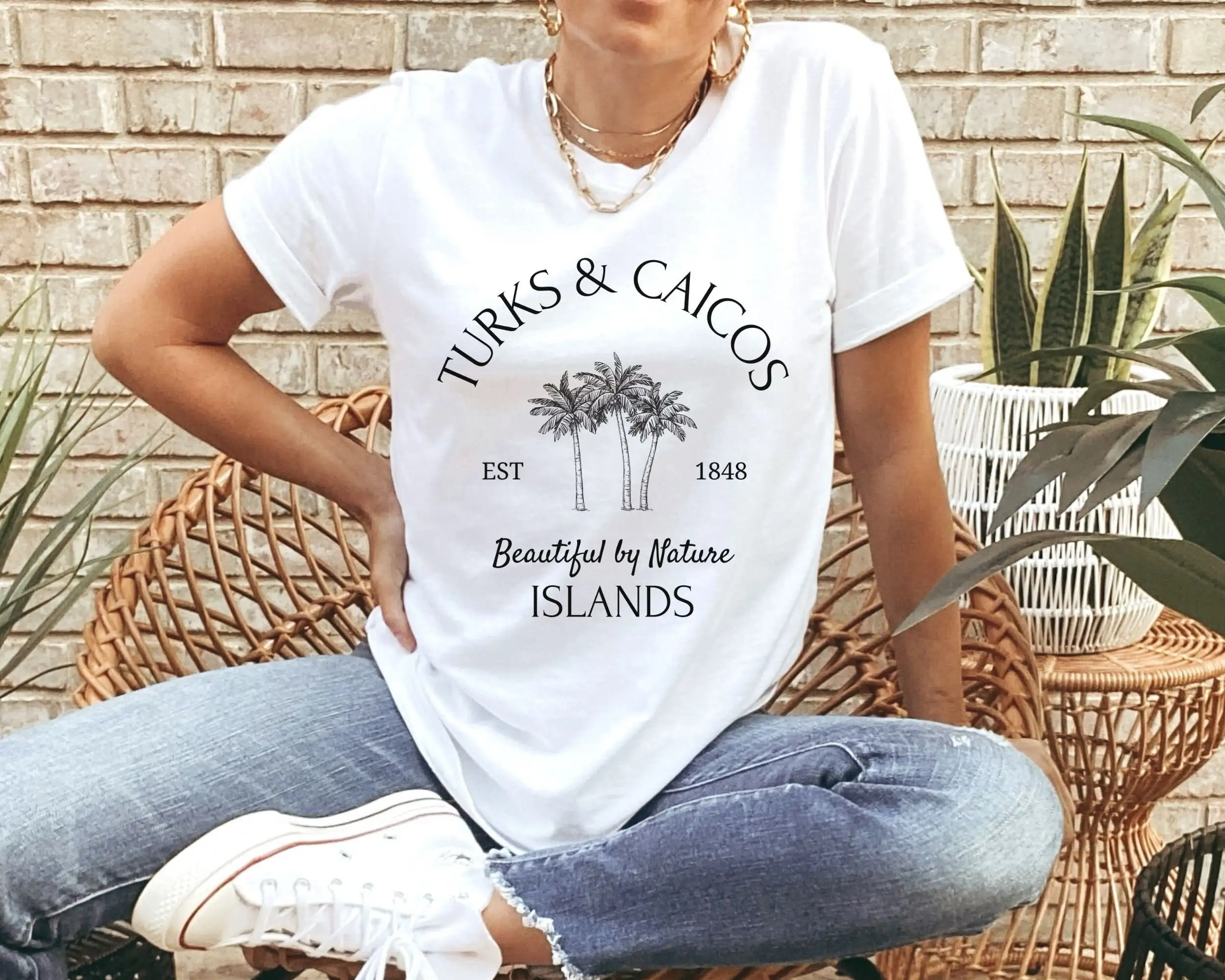 Turks And Caicos T Shirt Caribbean Islands Providenciales Grace Bay Beach Summer