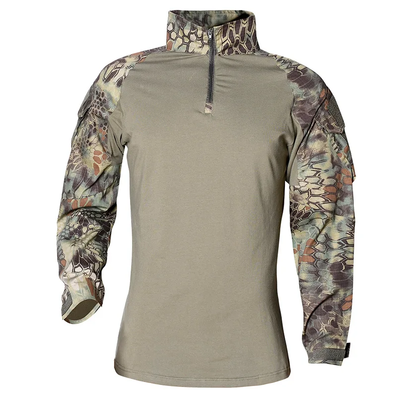 

Men Outdoor Hiking Running Tops T-Shirts Male Army Camouflage Long Sleeve Sports Camping Shirt Hunting Fishing Clothes A655