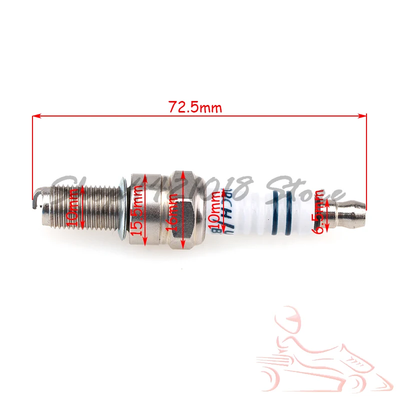 Motorcycle Iridium Spark Plug D8TC for DR8EA D8EA DR8EIX DR8EGP DPR8EA-9 DPR8EIX-9 IX24 X24ESR-U HG22 X24ESZU9 R6G A6GC Parts