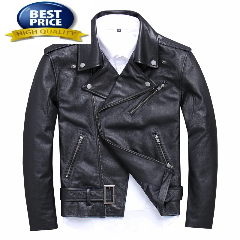 Jacket Real Leather Men Clothes 2023 Streetwear Mens Moto & Biker Sheepskin Coat Slim Fit 5xl Genuine Leather Coats15616