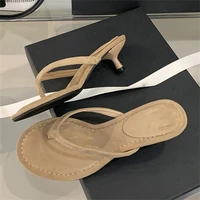 Eilyken Fashion Round Clip Toe Thin Low Heels Women Slippers Outdoor Casual Sandals 2026 New Summer Flip Flops Shoes - Image 3