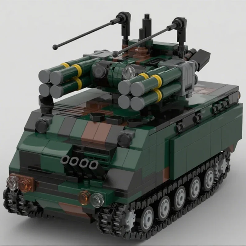 

Набор строительных блоков MOC Canadian ADATS M113, 959 деталей, для сборки своими руками, подарок на Рождество, для взаимодействия родителей и детей, для улучшения навыков.