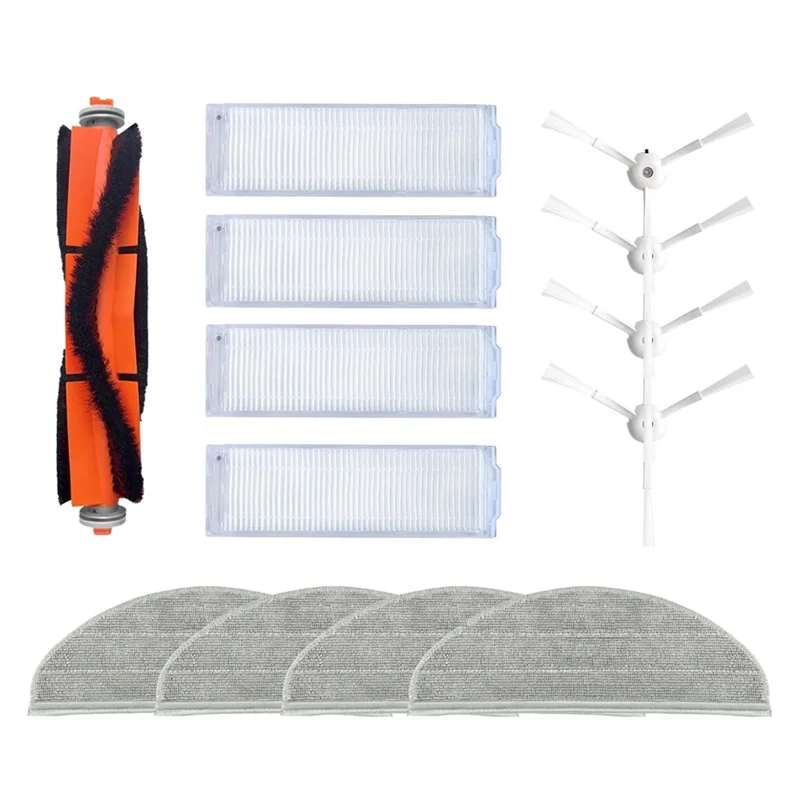 

A43F-For Viomi V3 VXVC25 / MJSTP / Redroad G10 Robot Vacuum Main Side Brush HEPA Filter Mop Pad Spare Parts Accessories