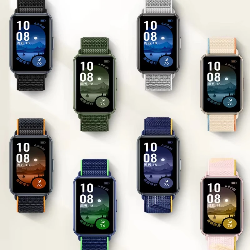 Nylon-Schlaufenarmband für Huawei Band 11 Pro, austauschbares Armband, Uhrenarmband für Huawei Band 11, Original, atmungsaktives Gürtelzubehör – Detail 4