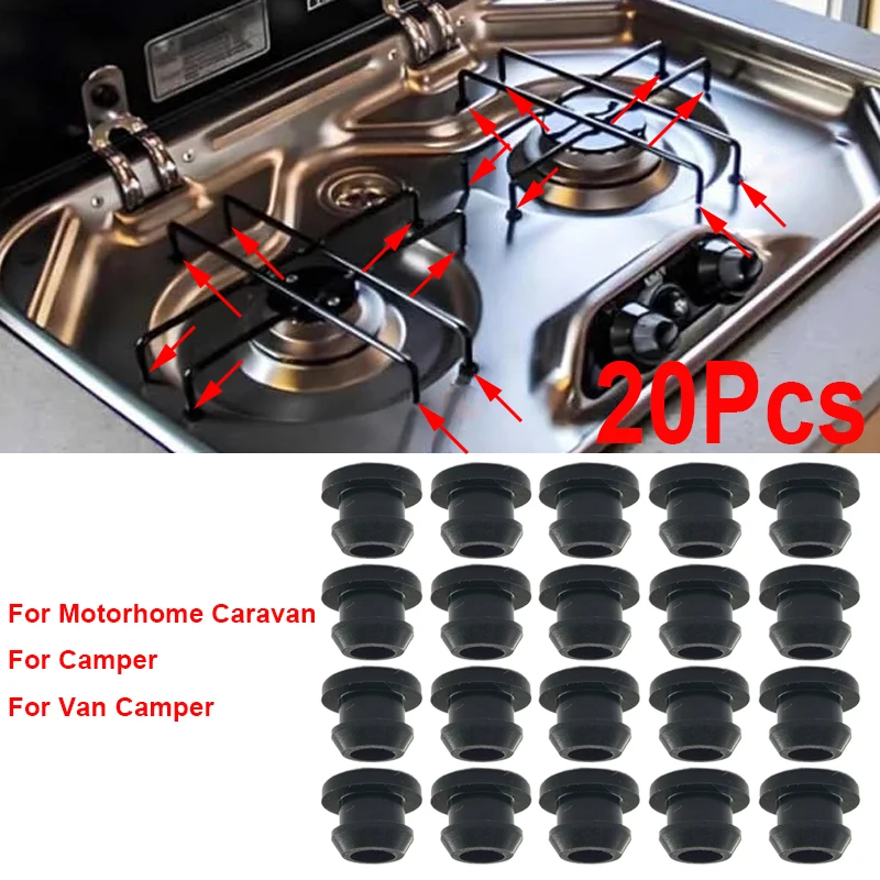 20PC 44990000122 For Motorhome Caravan Camper Van Camper Trailer Accessories RV Parts  Stoves Rubber Plug Grommet Sleeve Pan Hob