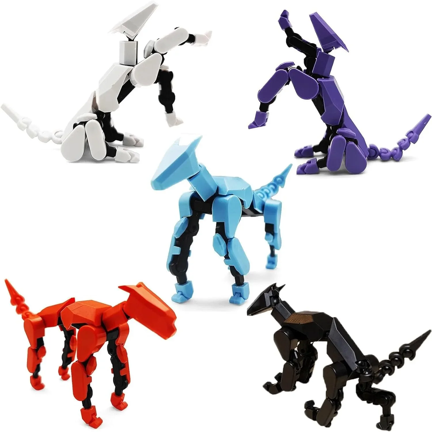 Robot Dog Action Figure 3D Printed robo Dog, Multi-Joint Movable Robot Dog, Dummy Dog Gift for Collectors Desktop Decorations