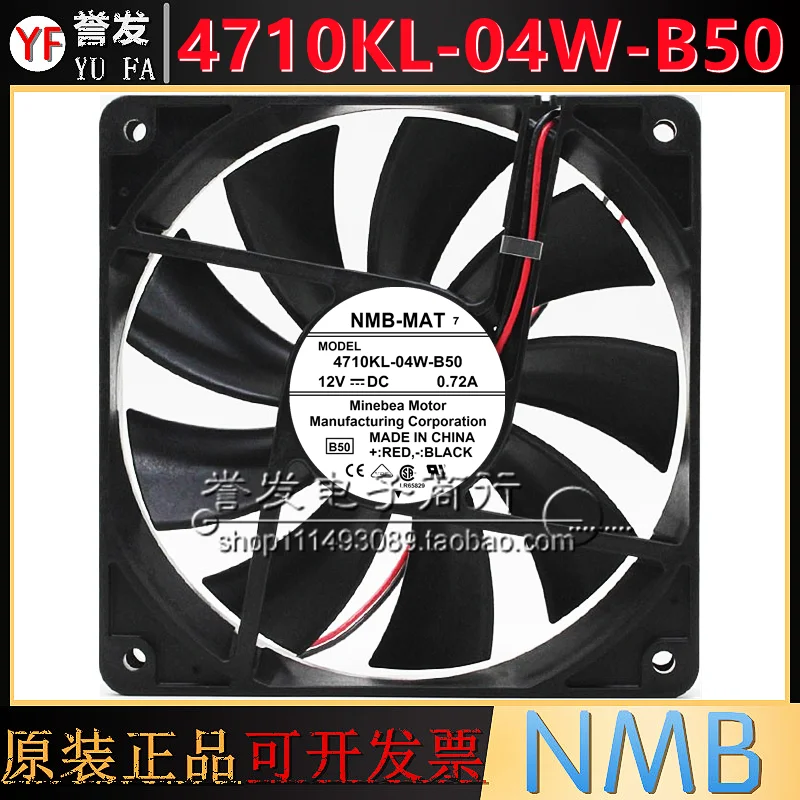 NEW ORIGINAL 4710KL-04W-B50 12V 0.72A 12025 120x120x25mm COOLING FAN RADIATOR