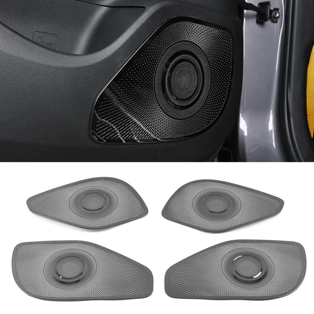 

For GAC Empow 2021-2024 Car Door Audio Speaker Cover Loudspeaker Pad Trim Frame Sticker Stainless Interior Accessories