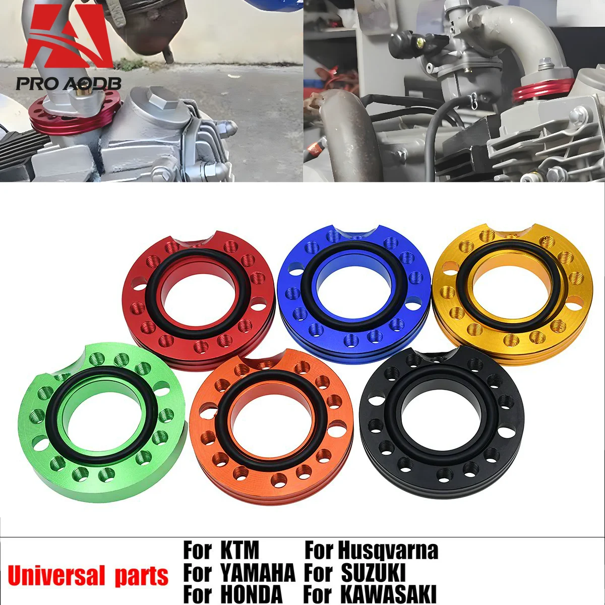 

Motorcycle 28mm Durable CNC carb Adjuster Carburetor Inlet Manifold Spinner Plate Adaptor For KTM Honda KTM Kawasaki Universal