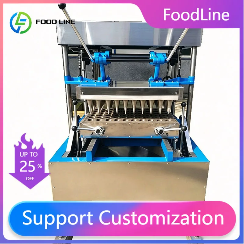 Wafer Cone Making Machine Ice Cream Cone Former Commercial Bakery Equipment for Dessert Shops Customized