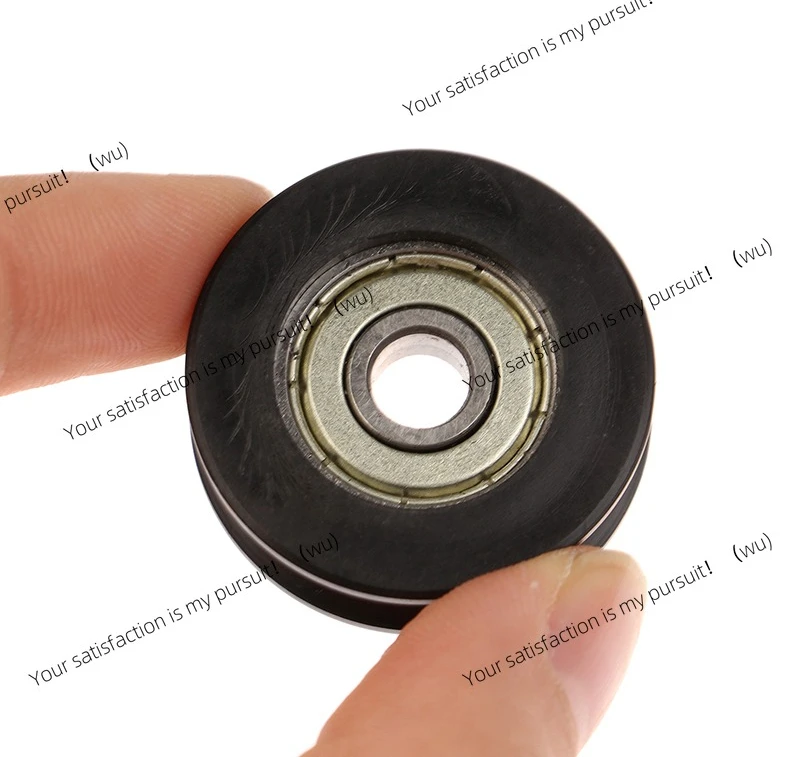U-groove roller for sliding doors and windows 626 bearing steel bearing injection molding coated U-belt pulley