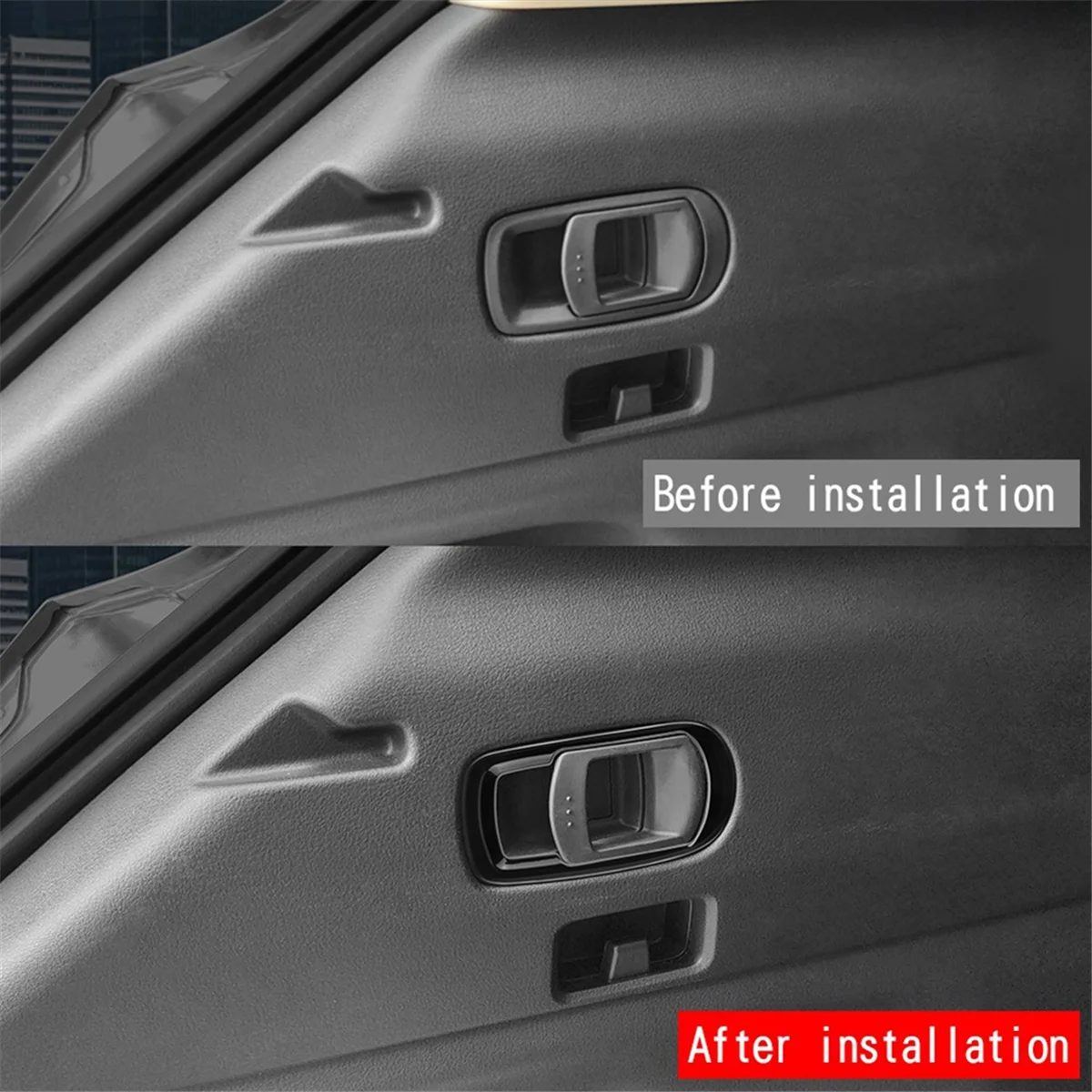 

FFAWR-For Mazda CX-50 CX50 2023 US Version Car Rear Tailgate Trunk Switch Trim Cover Sticker Interior Accessories Gloss