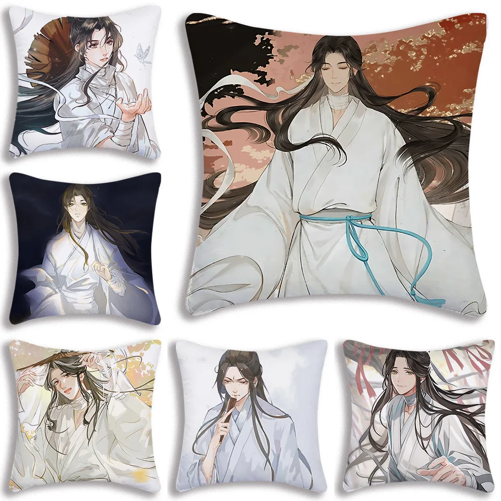 

Xie Lians Pillow Covers Cartoon Sofa Decorative Home Double-sided Printing Short Plush Cute Cushion Cover