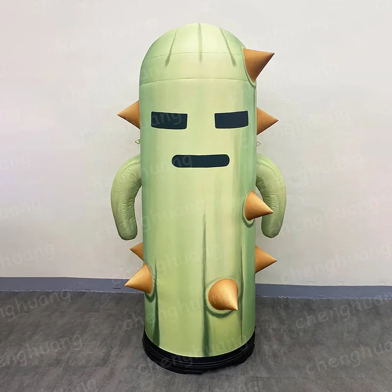 

Надувной кактус, воздушная форма растительного типа с воздуходувкой, реквизит для украшения квадратных торгового центра на открытом воздухе