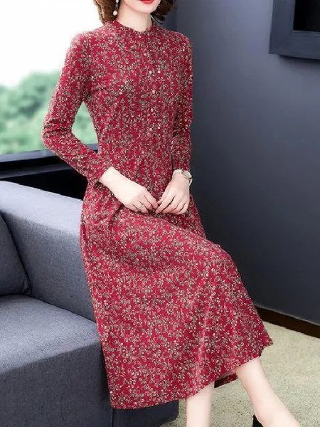 

Женская юбка-трапеция Ele Midlife Long Sve Dr European Sle с высокой талией, облегающая осенне-зимняя юбка из полиэфирного волокна с принтом...