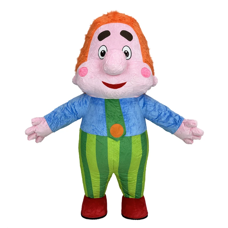 

Inflatable Carlson Plush Costume Mascot Parade Adult Character Cosplay Christmas Halloween Party Event Set