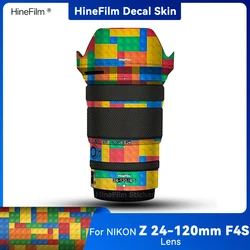 Hinefilm Skin for Nikkor 24120F4 Lens Skins Z 24-120 F4S Wrap Cover for Nikon Z 24-120mm f/4 S Lens Premium Sticker 24 120 Skin