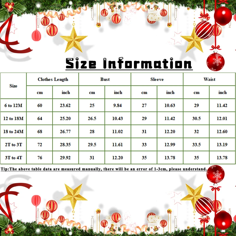 Christmas Baby Clothing Infant Red Santa Claus Style Long Sleeve Cotton Boys and Girls One Piece Hat Set Kids New Year Costume