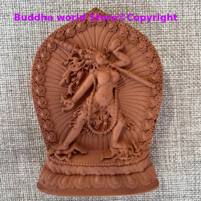 Offering Vajrayogini buddha Tibet Buddhism handmade clay dakini sat-chaya Holy tsha-tsha Buddhist temple altar lama monk worship