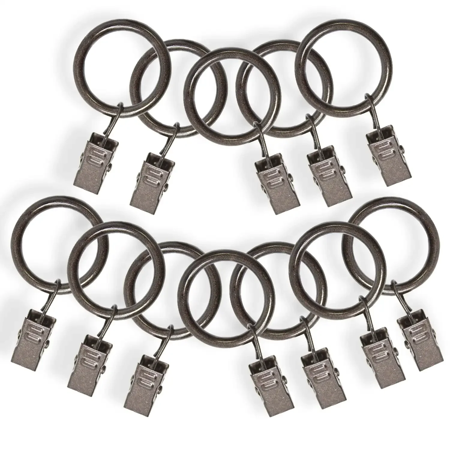 ESSENTIAL STEEL CLIP RINGS BRONZE 3/4-INCH 12-PACK