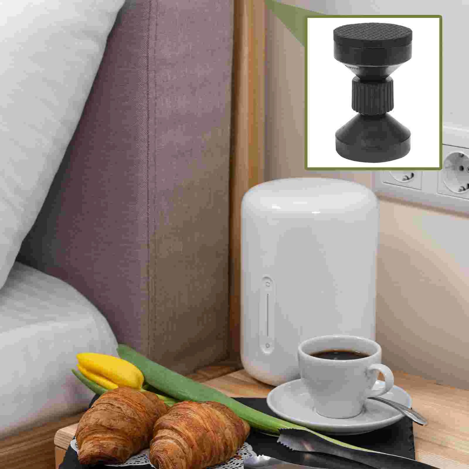 Parachoques de cabecera para muebles, anticaídas, para pared, gabinete, sofá cama, soportes ajustables de plástico, 4 Uds.