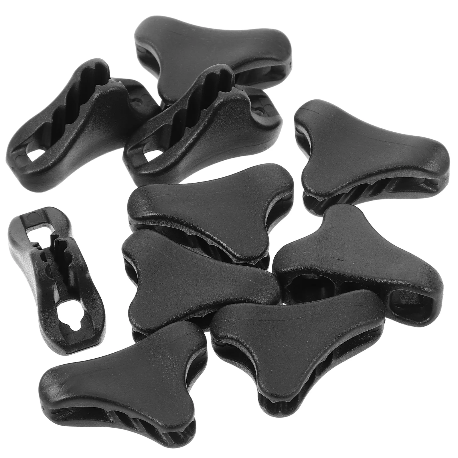 

10 Pcs Tent Windproof Rope Buckle Camping Tensioner Adjuster Fasteners Fixed Tightener Plastic