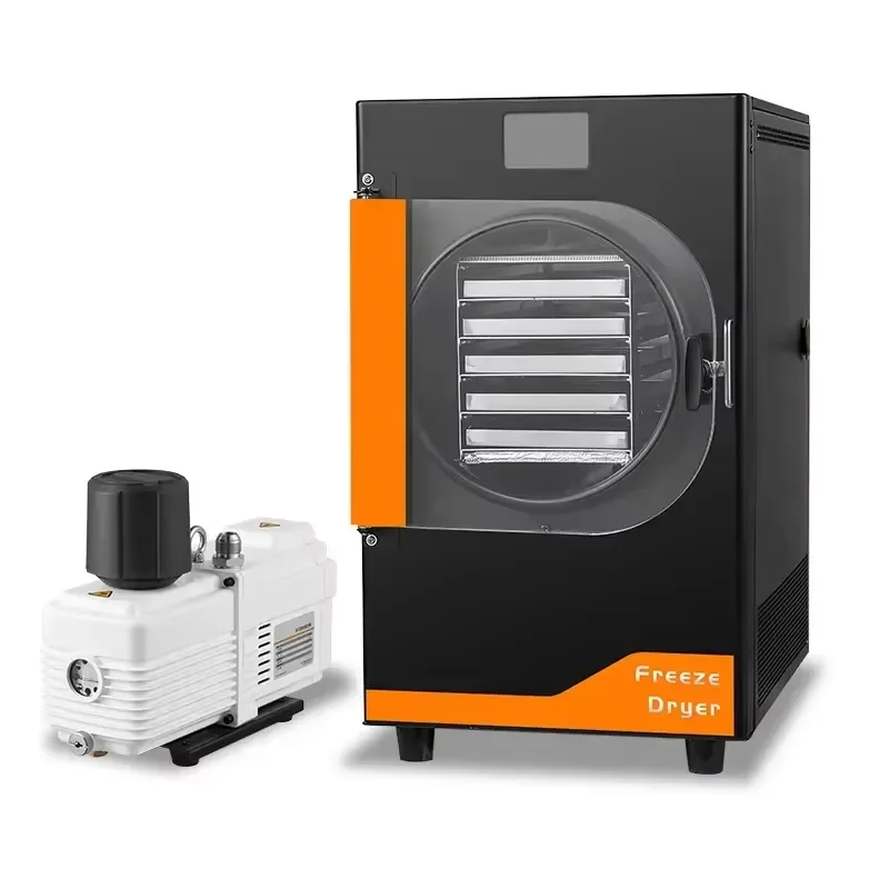 for Home Commercial 5 Tray Vacuum Freeze Dryer Machine 6kg Capacity Compact Food Dehydrator Fruit Meat Pet Treats Maker