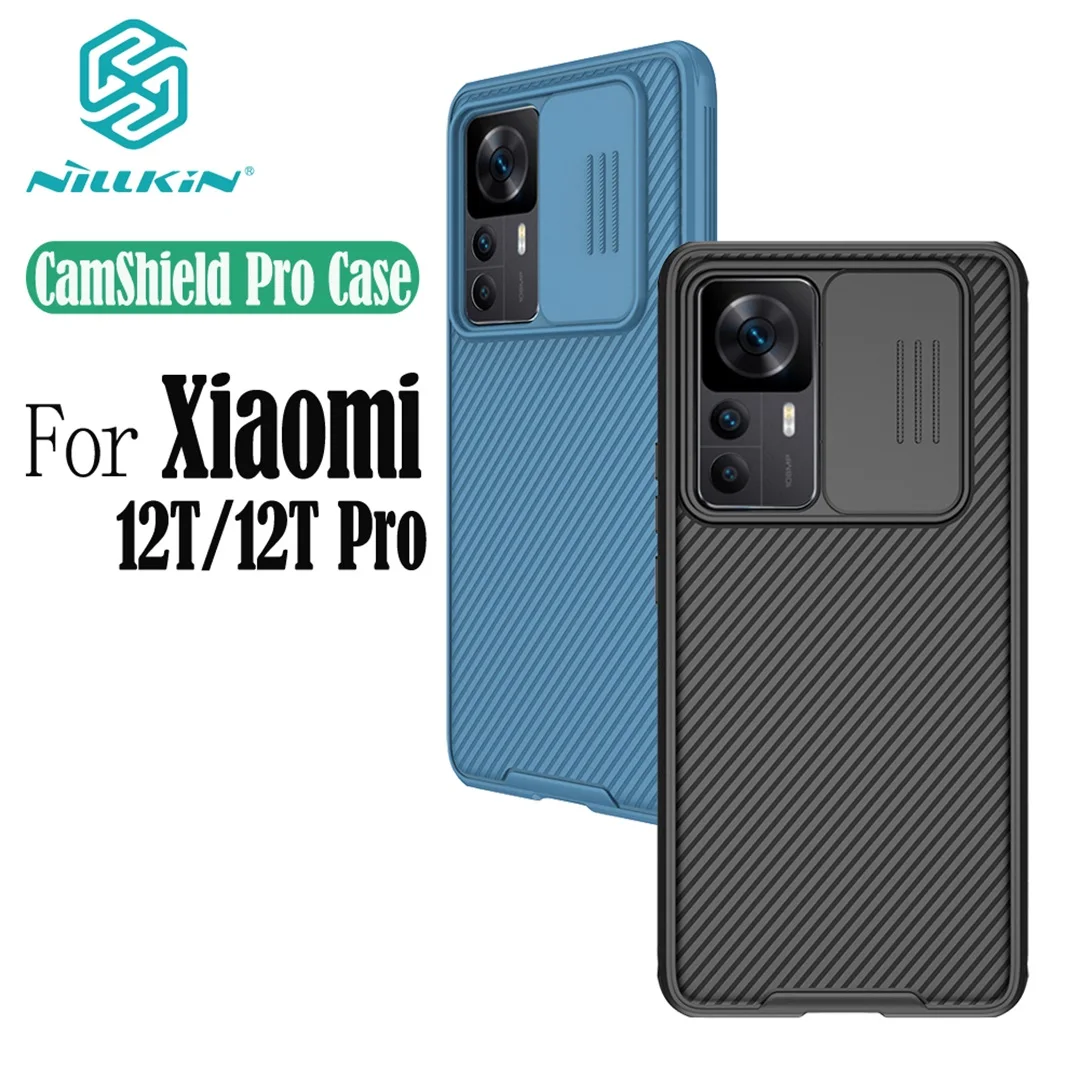 NILLKIN For Xiaomi 12T Pro Case CamShield Pro Case PC + TPU Slide Camera Cover Lens Privacy Protection Back Cover For Xiaomi 12T