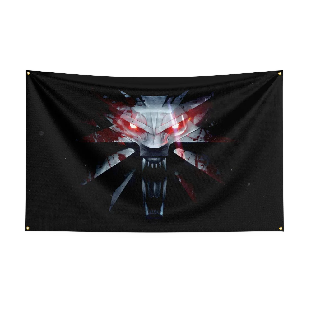 2×3ft 3×5ft T-The W-WitcherS game Flag Polyester Digital Printed Game Tapestry Curtain For Decor