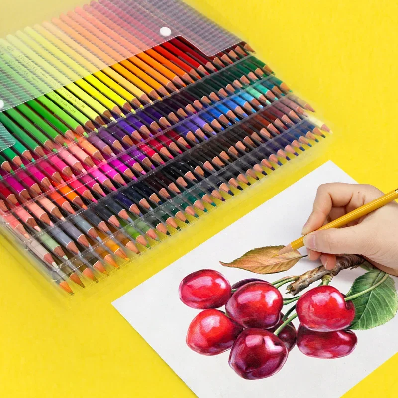 48/72/120/160/180 Color Professional Wood Colored Pencils Set Oil HB Drawing Sketch For School Draw Sketch Art Supplies